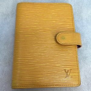 Louis Vuitton Yellow Epi Agenda PM with COA
